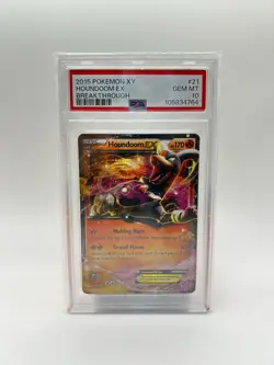 Pokemon XY Houndoom Holo EX #21/162 Breakthrough PSA 10 GEM MINT LOW POP *50* - Image 1