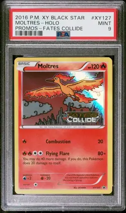 2016 POKEMON XY BLACK STAR PROMO XY127 MOLTRES-HOLO PSA 9 - Image 1