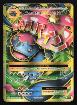 Pokemon M Venusaur EX 100/108 Evolutions Ultra Rare Full Art Holo HP - Image 1