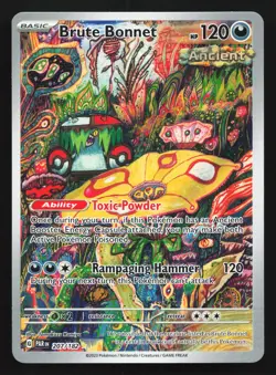 Pokemon Brute Bonnet 207/182 Paradox Rift Illustration Rare Holo LP - Image 1