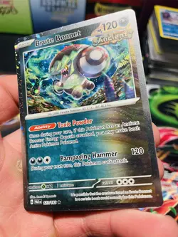 Pokemon Brute Bonnet 123/182 Paradox Rift Cosmos Holo Rare Promo NM - Image 3