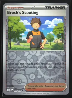 Pokemon Brock's Scouting 146/159 Journey Together Reverse Holo Trainer NM - Image 1