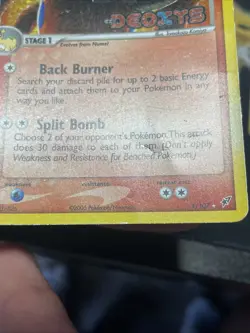 Pokemon Camerupt 4/107 EX Deoxys Stamped Reverse Holo Rare HP - Image 4