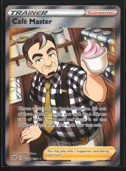 Pokemon Cafe Master TG25 Brilliant Stars Trainer Gallery Ultra Rare Holo NM - Image 1