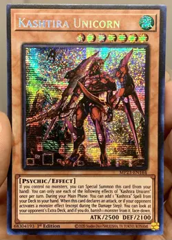 Yugioh Kashtira Unicorn MP23-EN164 Prismatic Secret Rare 1st Ed NM w/Tracking - Image 1