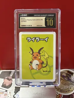 Raichu Pokemon Old Maid Playing Cards (2019) Japanese CGC PRISTINE 10! - Image 1