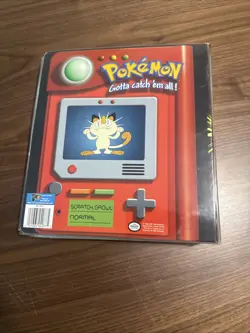 Vintage 1999 Pokemon 3-Ring Pikachu Binder With Cards - Image 2