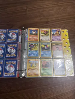 Vintage 1999 Pokemon 3-Ring Pikachu Binder With Cards - Image 5