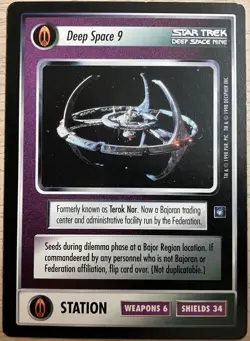 Deep Space Nine / Terok Nor Star Trek CCG Card Game DS9 Rare A LP - Image 1