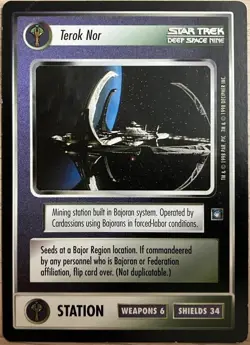 Deep Space Nine / Terok Nor Star Trek CCG Card Game DS9 Rare A LP - Image 2