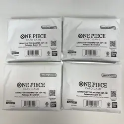 One Piece Card Game Legacy of the Master OP-12 Release Event Kit SEALED x4 Lot - Image 1