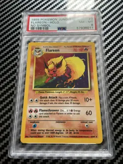 Pokemon TCG Flareon Jungle Holo Card 3/64 Unlimited Rare, No Symbol - Image 1