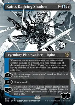 ~ Kaito, Dancing Shadow (Borderless) ~ NM ~ Phyrexia: All Will Be One ~ MTG ~ - Image 1