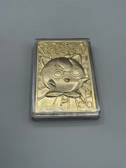 Jigglypuff 39 23K Gold Plated 1999 Burger King Pokemon Card Light Play Fast Ship - Image 1