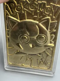 Jigglypuff 39 23K Gold Plated 1999 Burger King Pokemon Card Light Play Fast Ship - Image 2