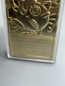 Jigglypuff 39 23K Gold Plated 1999 Burger King Pokemon Card Light Play Fast Ship - Image 4