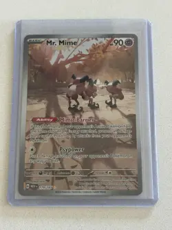 Pokemon TCG Mr. Mime Illustration Rare Card NM 179/165 Scarlet & Violet 151 - Image 1