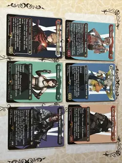 Final Fantasy Magic The Gathering Borderless Character Cards 6x All N/M - Image 1