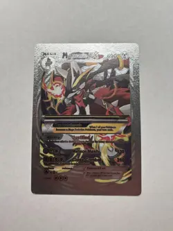 Mega M Lucario EX Hp690 Silver Foil Fan Art Display Card NM/M - Image 1