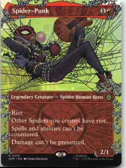 MTG: Spider-Punk (0210) (Borderless) - Marvel's Spider-Man #210 R Normal NM - Image 1