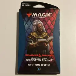 Magic The Gathering Adventures in the Forgotten Realms Blue Theme Booster D&D - Image 1