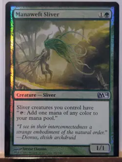 Manaweft Sliver Core Set 2014 (M14) Foil MTG in MP Condition - Image 1