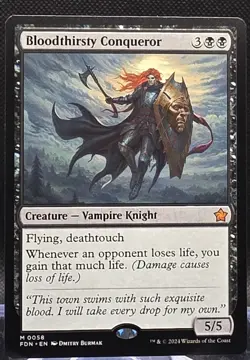 Bloodthirsty Conqueror #58 Foundations Regular Mythic - Image 1