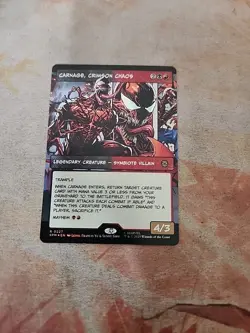 Carnage, Crimson Chaos Borderless Foil Marvel's Spider-Man MTG NM - Image 1