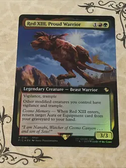 Red XIII, Proud Warrior (Extended Art) Commander: Final Fantasy Foil - Image 1