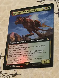 Red XIII, Proud Warrior (Extended Art) Commander: Final Fantasy Foil - Image 2