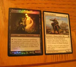 1x Foil Agadeem Occultist and 1x Hada Freeblade, LP, Ally Tribal, Worldwake EDH - Image 1