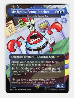 MTG: Mr. Krabs, Penny Pincher - Charix, the Raging Isle | Secret Lair Drop Serie - Image 1