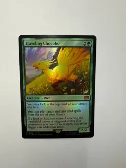Traveling Chocobo Prerelease Foil 0210 Final Fantasy Mythic MtG - Image 1