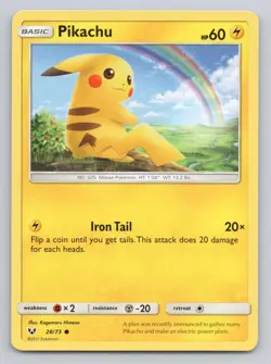 Pokemon Shining Legends Pikachu common 28/73 - Image 1