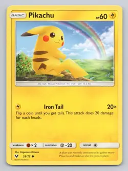 Pokemon Shining Legends Pikachu common 28/73 - Image 3