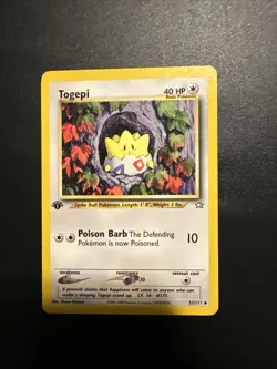 Pokemon Togepi -Neo Genesis- 51/111 First Edition TCG LP - Image 2