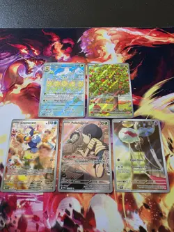 Pokemon Twilight Masquerade Illustration Rare Lot X5 NM Sunflora 169/167 Applin - Image 3
