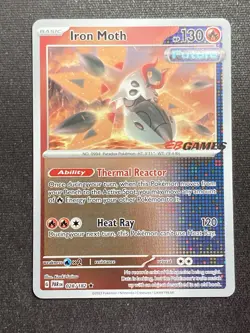 Pokemon Iron Moth Paradox Rift EBGames Stamp - Europe Exclusive - Image 1