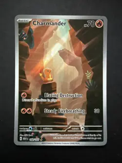 Pokemon Charmander Illustration 168/165 2023 Scarlet & Violet 151 Series - Image 1