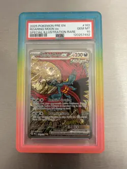 2025 POKEMON PRE EN-PRISMATIC EVOLUTIONS #162 ROARING MOON EX PSA 10 - Image 1