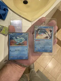 Pokemon TCG Palafin 060/167 & Finizen 059/167 Cosmos Holo - Image 1