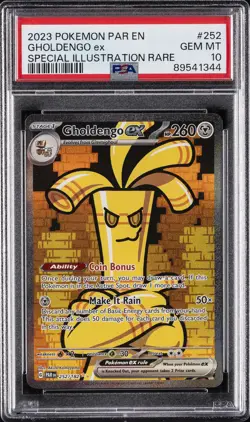 2023 POKEMON PAR EN-PARADOX RIFT SPECIAL ILLUSTRATION RARE GHOLDENGO EX PSA 10 - Image 1