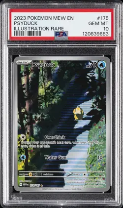 2023 POKEMON MEW EN-151 ILLUSTRATION RARE #175 PSYDUCK PSA 10 - Image 1