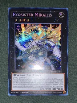 Yugioh Exosister Mikailis MP23-EN256 Prismatic Secret Rare 1st Ed NM w/Tracking - Image 2