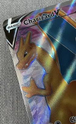 Pokemon TCG Charizard V Card SWSH050 Sword & Shield Black Star Promo LP. - Image 2