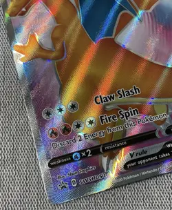Pokemon TCG Charizard V Card SWSH050 Sword & Shield Black Star Promo LP. - Image 3