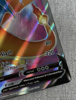 Pokemon TCG Charizard V Card SWSH050 Sword & Shield Black Star Promo LP. - Image 4