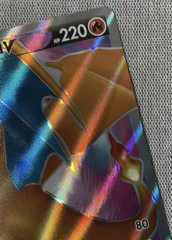 Pokemon TCG Charizard V Card SWSH050 Sword & Shield Black Star Promo LP. - Image 5