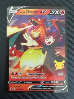 Pokemon TCG Lance's Charizard V Normal Card SWSH133 Sword & Shield Promo VLP - Image 1