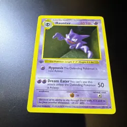 Haunter 029/102 Base Set Shadowless 1st Edition Pokemon Card WOTC - Image 2